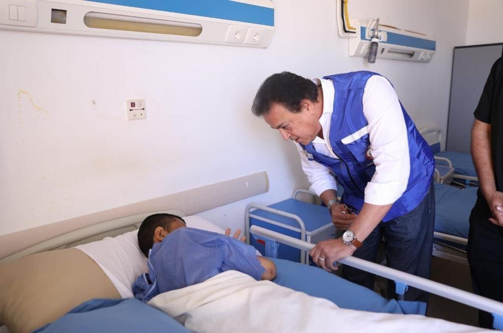 في زيارة هامة لوزير الصحة لمستشفيات شمال سيناء 