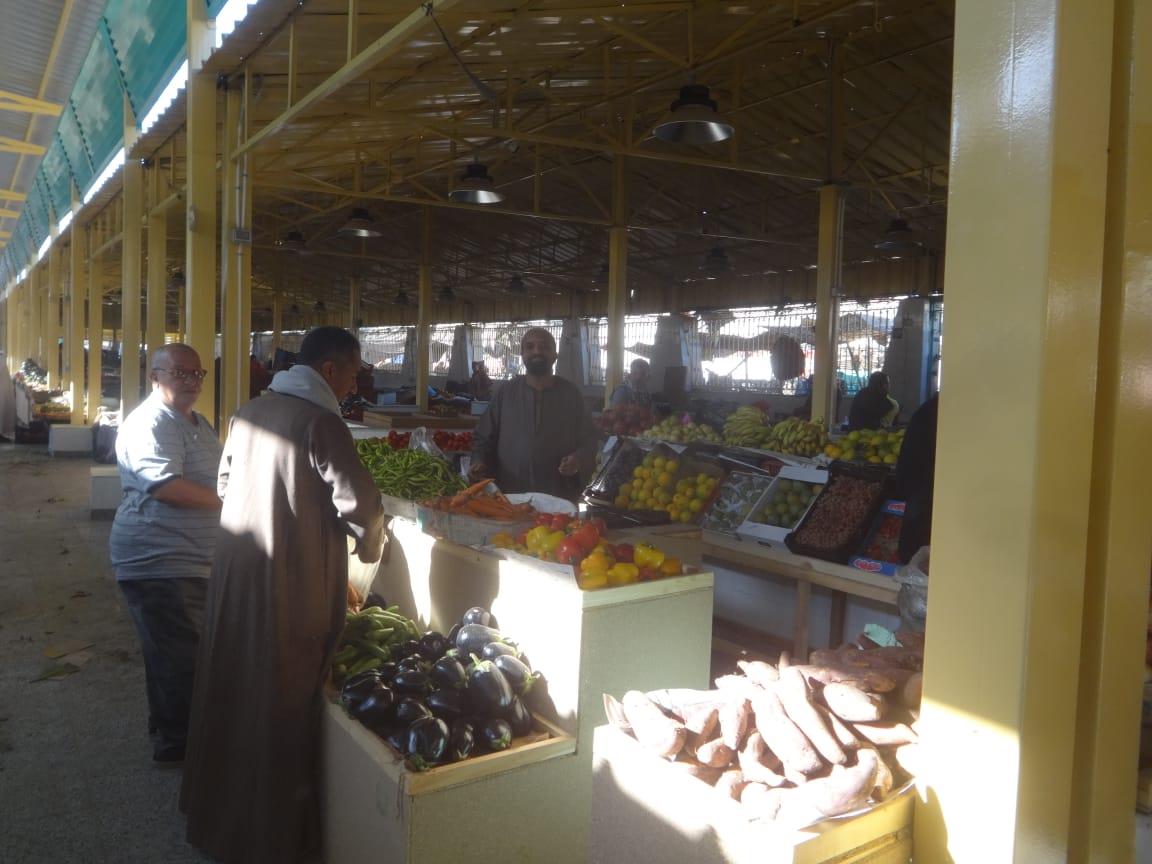 محافظ الأقصر يفتتح سوق خضار شرق السكة