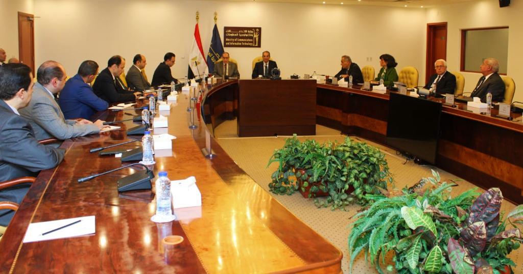 المستشار حافظ عباس- رئيس هيئة النيابة الإدارية يستقبل وزير الاتصالات وتكنولوجيا المعلومات