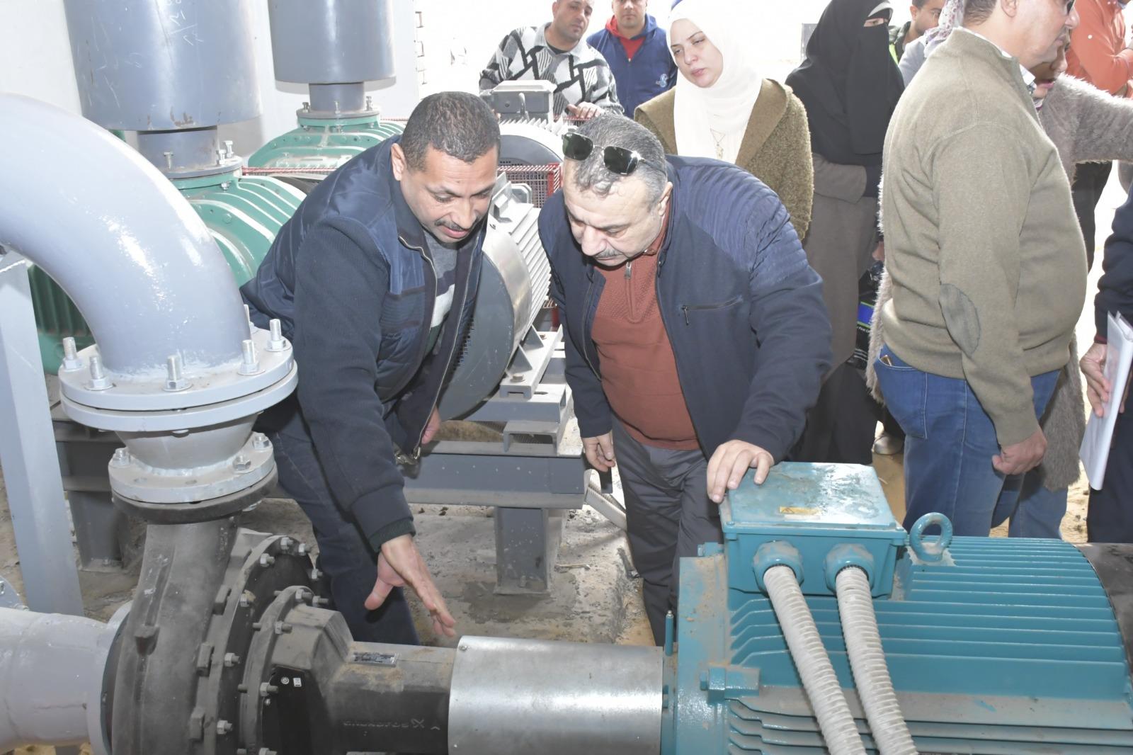 مياه دمياط: رئيس مياه دمياط يتابع مشروعات المبادرة الرئاسية "حياة كريمة " 
