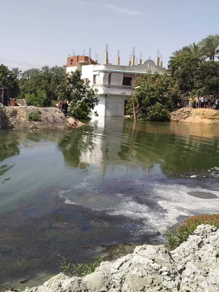 متابعة حادث سقوط جسر عزبة الكوبانية بقرية عين غصين