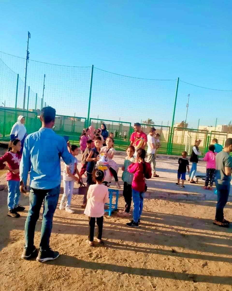 استمتاع الاطفال بالعيد داخل مراكز الشباب بكفر الشيخ