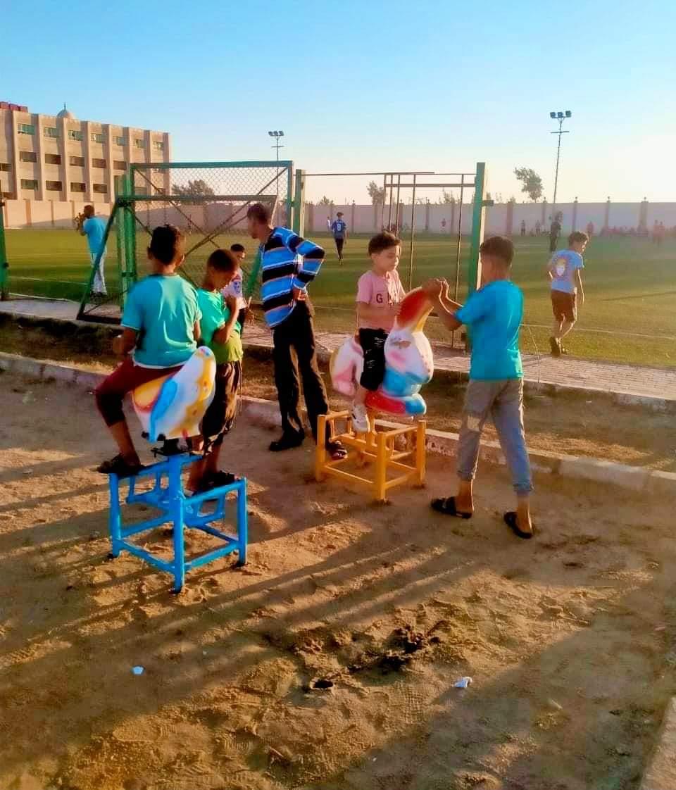 استمتاع الاطفال بالعيد داخل مراكز الشباب بكفر الشيخ