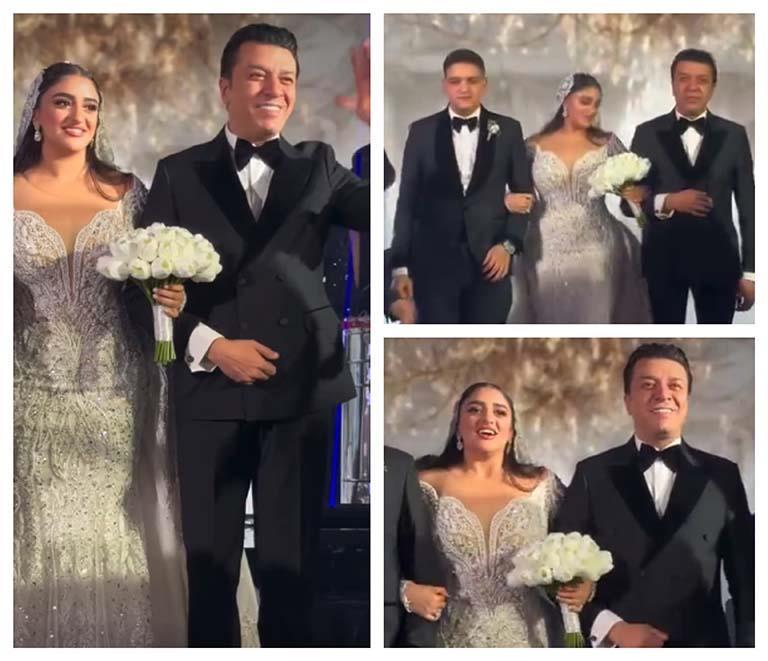 أبرز لقطات حفل زفاف إبنة نقيب الموسيقيين مصطفى كامل