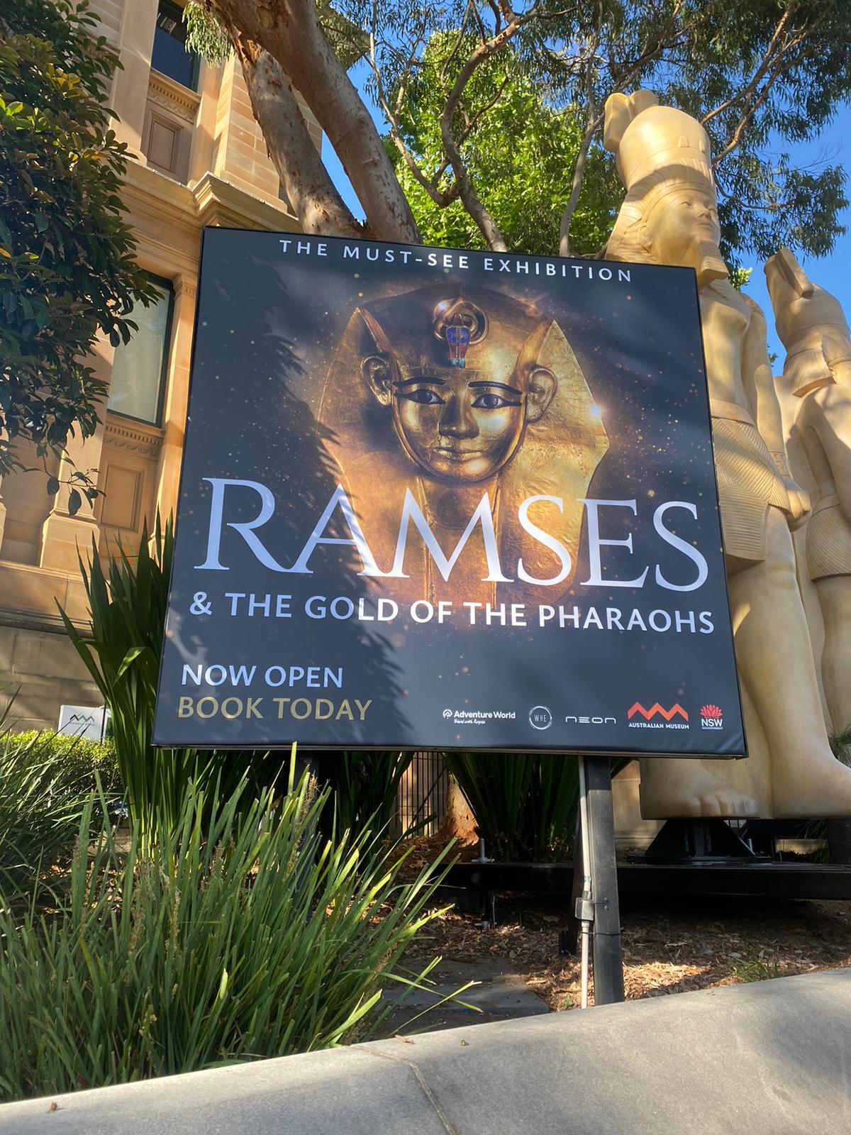 500 ألف زائر لمعرض رمسيس وذهب الفراعنة بمتحف سيدني في استراليا