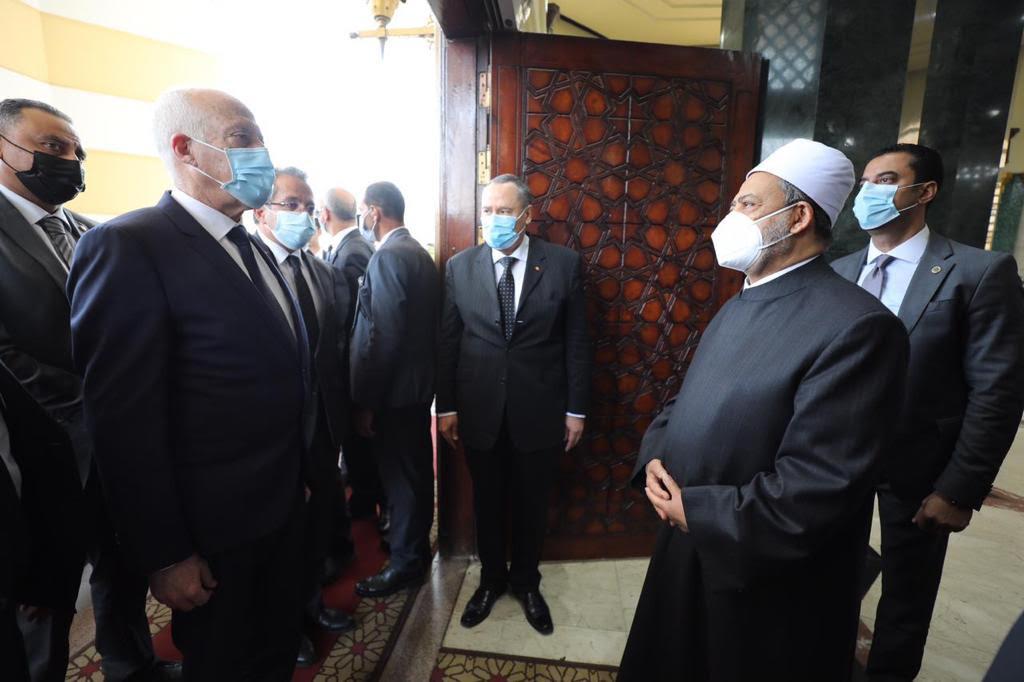 الإمام الأكبر يستقبل الرئيس التونسي في مشيخة الأزهر