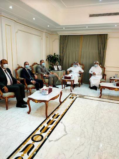 سعفان يبحث مع رئيس غرفة تجارة وصناعة قطر