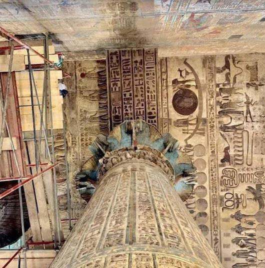  معبد إسنا  يعود للحياة من جديد بأيادي مصرية