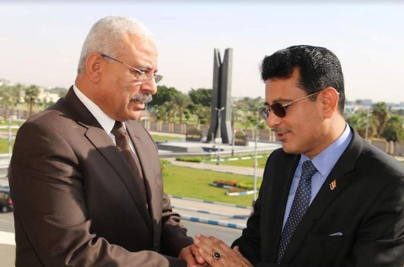  محافظ السويس يستقبل السفير اليمني بالقاهرة
