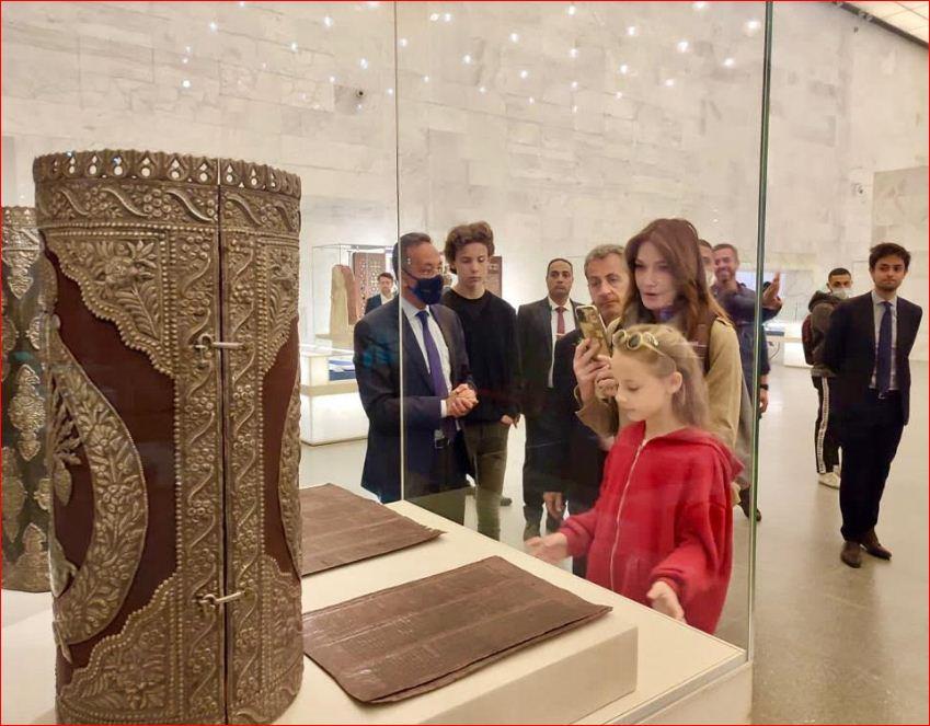 .الرئيس الفرنسي ساركوزى يزور متحف الحضارة 