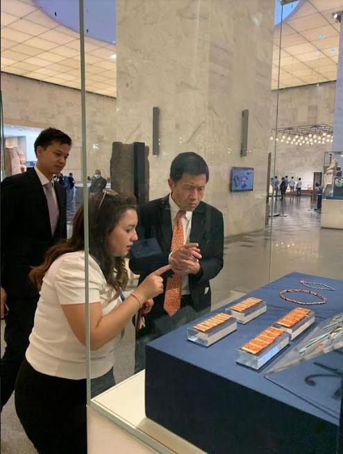 سفير تايلاند بالقاهرة يزور المتحف القومي للحضارة