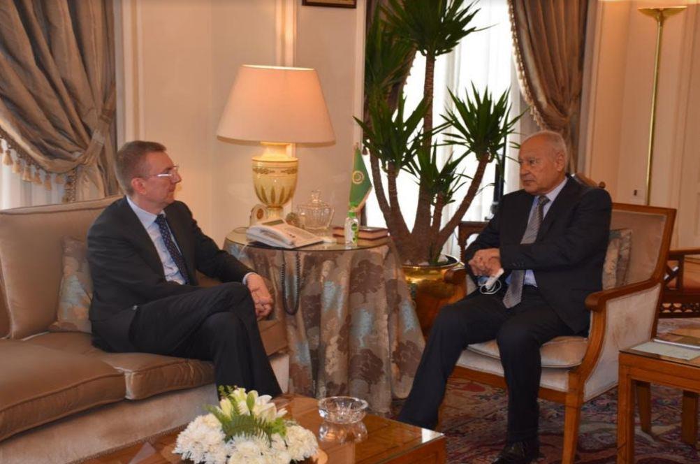 أبو الغيط يستقبل وزير خارجية لاتفيا لتعزيز الشراكة العربية الأوروبية