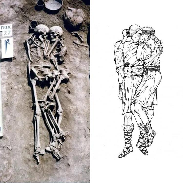 حضن منذ 3000 عام يكشف الحب الحقيقي في العصر البرونزي 