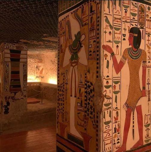صور من داخل مقبرة الملكة نفرتاري بالأقصر 