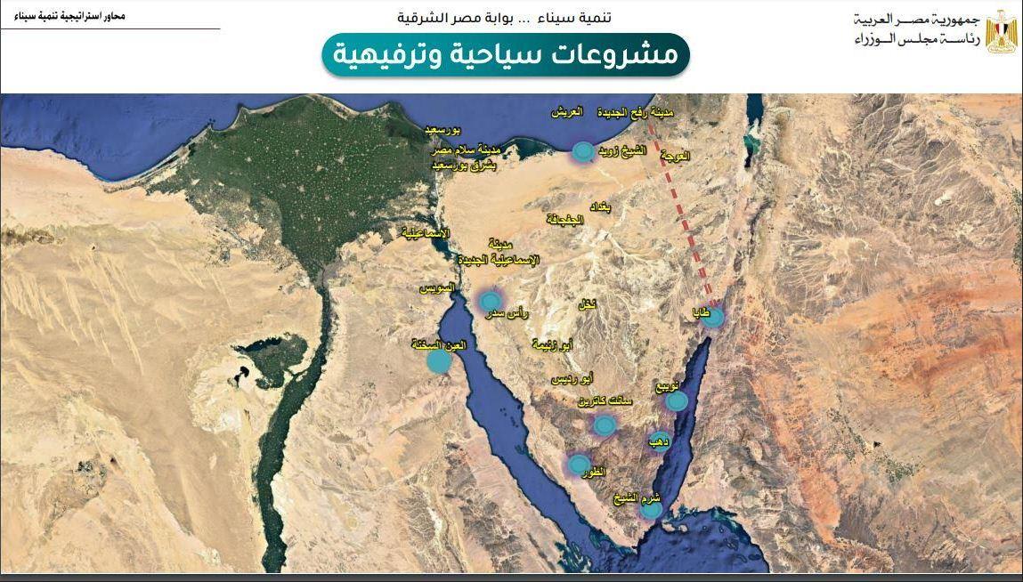 ملايين الجنيهات لتنمية سيناء لوضعها في خريطة السياحة