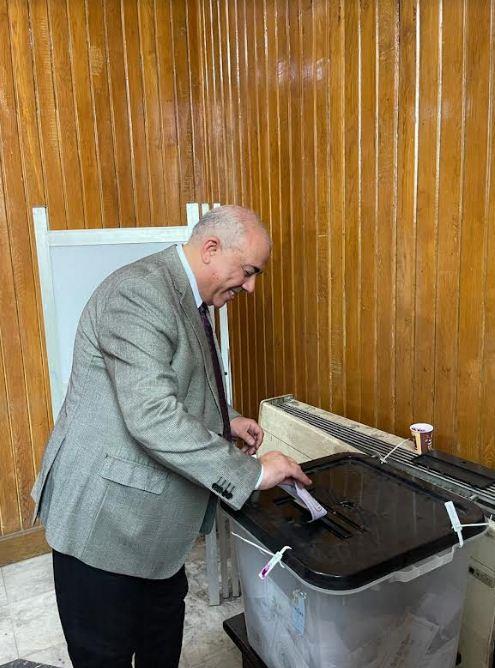  العضو المنتدب التنفيذي لمترو الأنفاق يدلى بصوته في الانتخابات الرئاسية 2024 