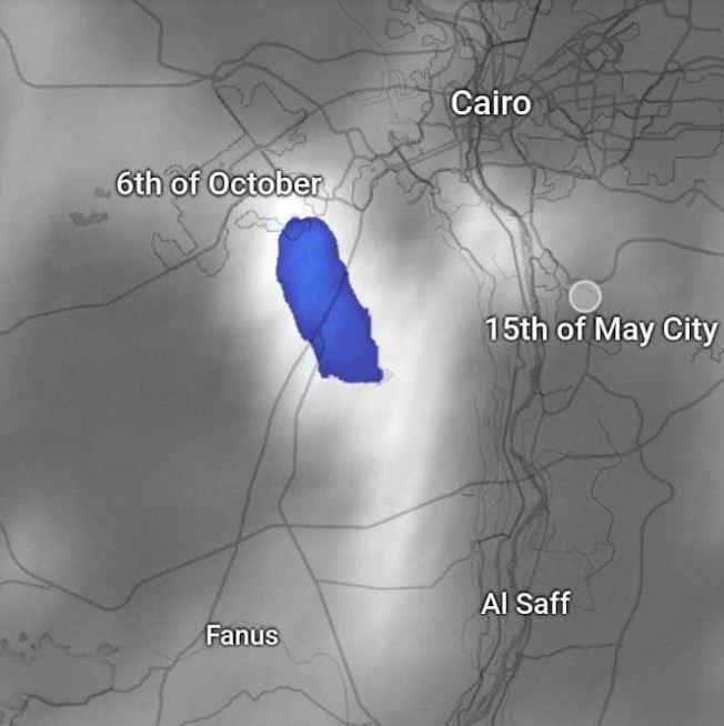  سحب رعدية ممطرة على 6 أكتوبر و شمال الصعيد وجنوب القاهرة...صور 