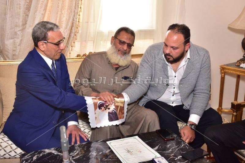 أشرف عبدالباقي وخالد سليم في عقد قران الإعلامي هشام صلاح