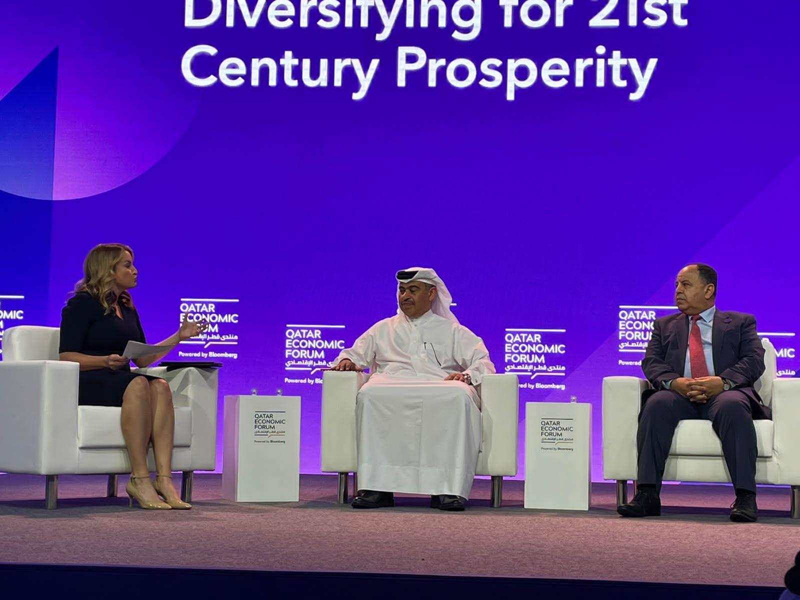 وزير المالية.. خلال مشاركته بمنتدى قطر الاقتصادى: