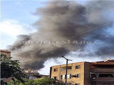حريق مروع بمدينة الطلبة بالمهندسين| فيديو وصور
