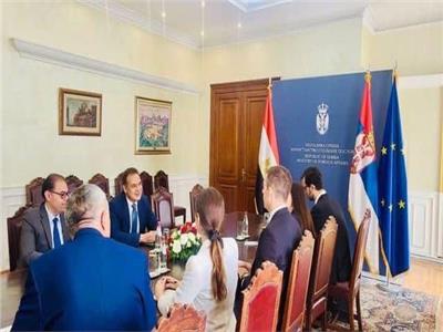 سفير مصر ببلجراد يلتقي وزير الخارجية الصربي الجديد