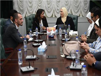 وزيرة التضامن الاجتماعي تلتقي وزيرة التنمية الاجتماعية الفلسطينية