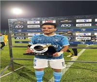 مصطفى فتحي يفوز بجائزة أفضل لاعب في مباراة بيراميدز وفيوتشر 