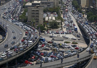 كثافات مرورية بالقاهرة 
