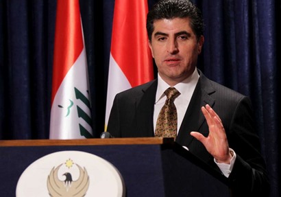  رئيس حكومة إقليم كردستان العراق نيجرفان البارزاني