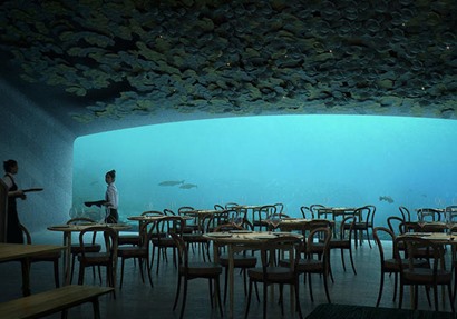 أول مطعم تحت الماء