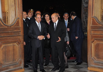 الرئيس السيسي في زيارة مقر وزارة أوروبا والشؤون الخارجية الفرنسية