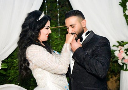 من زفاف أحمد سعد وسمية الخشاب