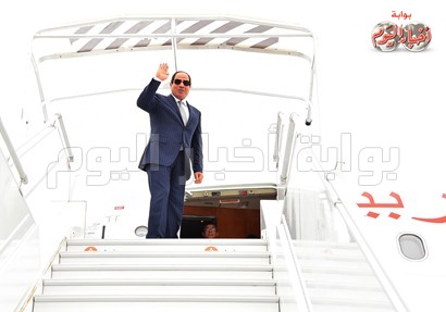 الرئيس السيسي يغادر باريس