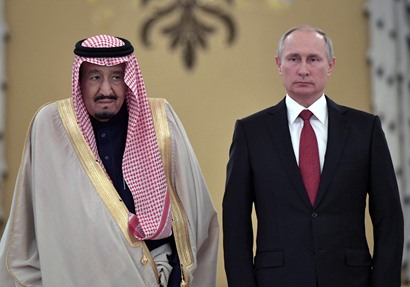 الملك سلمان بن عبد العزيز والرئيس الروسي فلاديمير بوتين