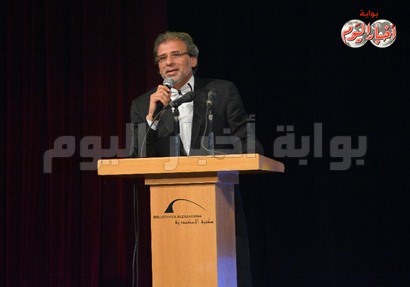 المخرج خالد يوسف خلال تواجده بالمهرجان
