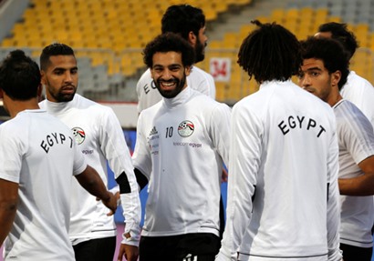 تدريبات منتخب مصر - صورة من رويترز