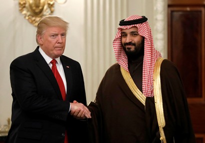 دونالد ترامب وولي العهد السعودي