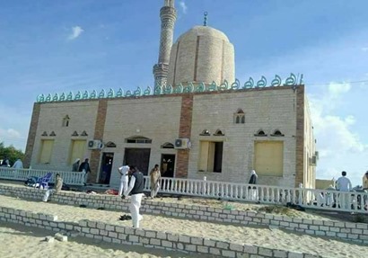  الهجوم الإرهابي الآثم التي استهدف اليوم الجمعة مسجد بلدة الروضة 