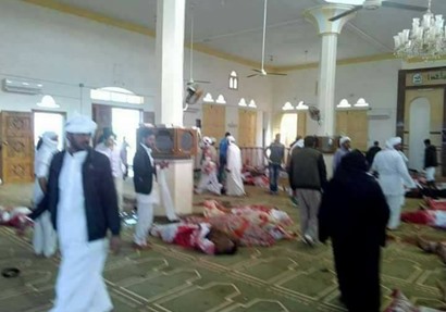 ضحايا الحادث الإرهابي داخل مسجد الروضة بالعريش