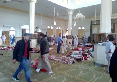 ضحايا الحادث في مسجد الروضة