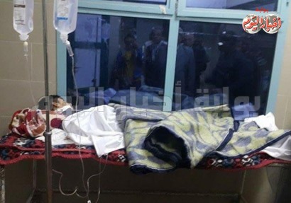 طفل من مصابي حادث مسجد الروضة