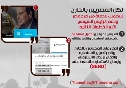 استمارة توقيع المصريين بالخارج
