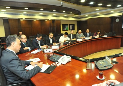 خلال لقاء وزير النقل مع وفد شركة أفيك الصينية