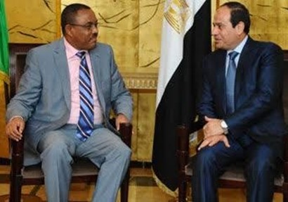 الرئيس عبد الفتاح السيسي ورئيس الوزراء الأثيوبي
