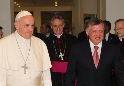 العاهل الأردني الملك عبد الله والبابا فرانسيس 