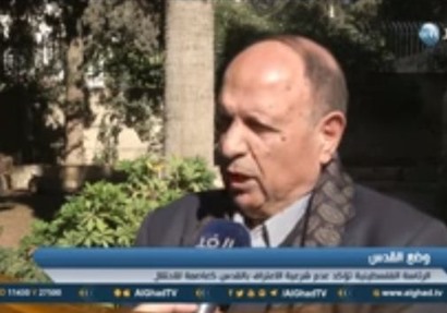 وزير شئون القدس في الحكومة الفلسطينية عدنان الحسيني