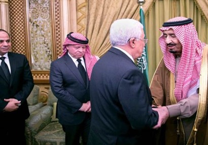 الملك سلمان و أبو مازن و الملك عبد الله الثاني و السيسي