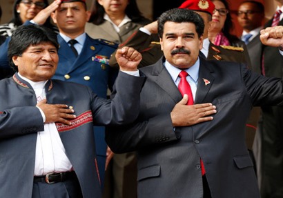 نيكولاس مادورو وأيفو موراليس
