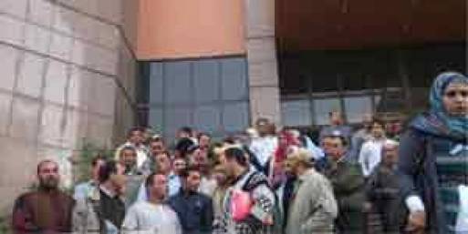 وقفة احتجاجية واعتصام علي طريق الجورة بشمال سيناء 