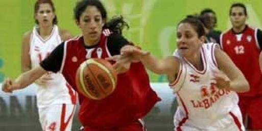 لبنان تحتفظ بلقب السلة للسيدات في الألعاب العربية